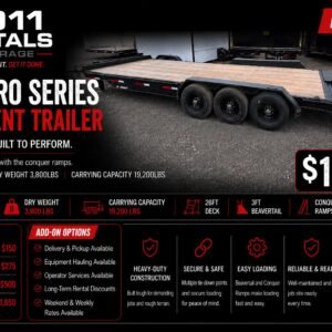26FT Pro Series Equipment Trailer