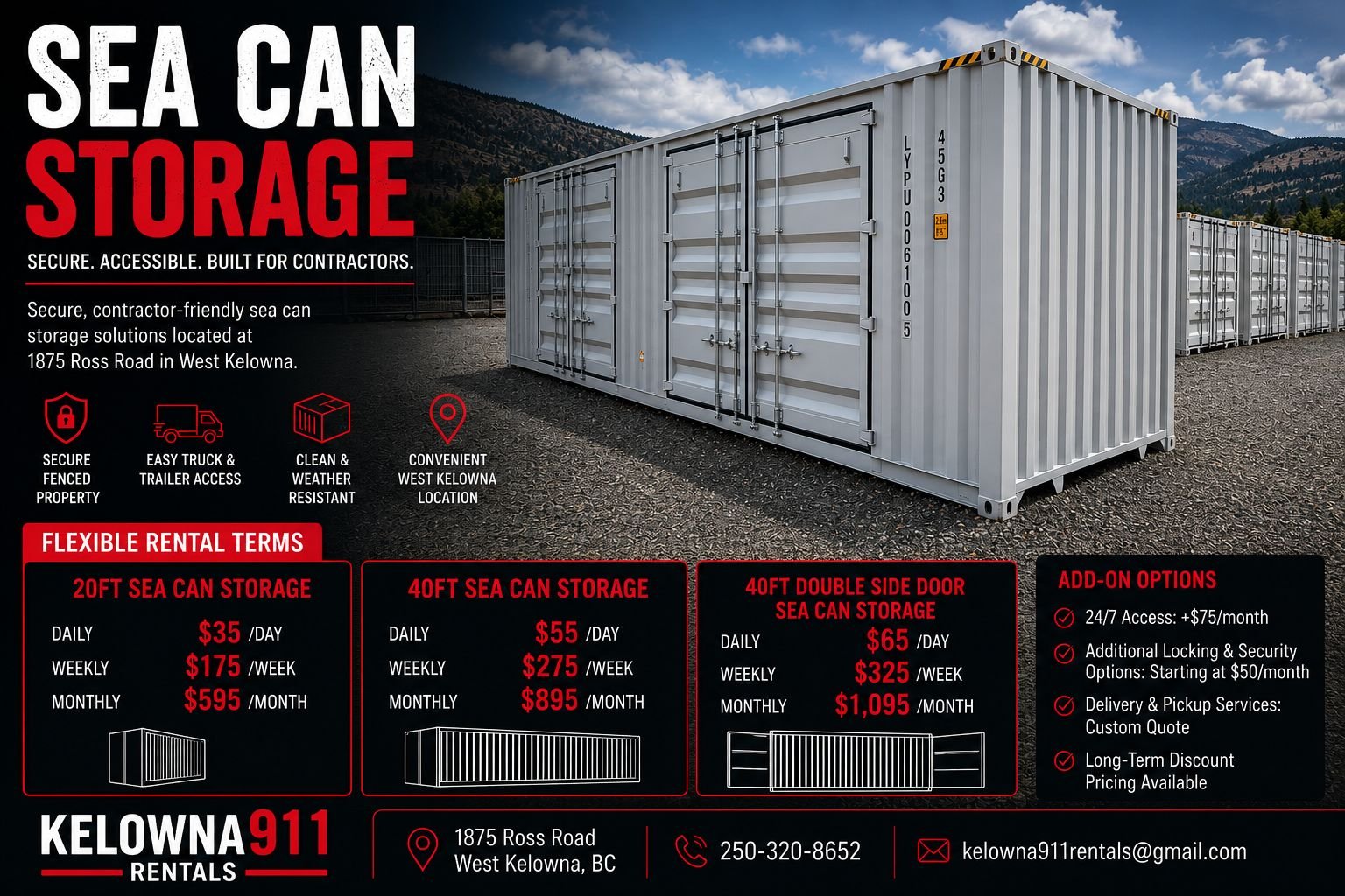 20FT Sea Can Storage