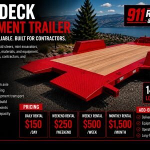 Tilt Deck Equipment Trailer