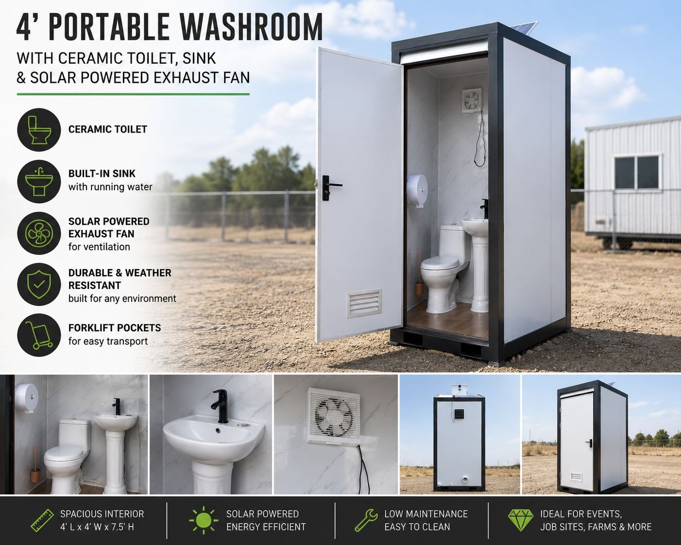 Single Portable Washroom