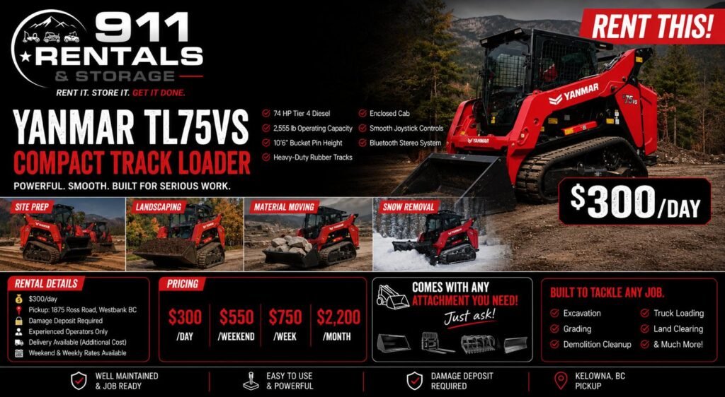 Compact Track Loader — Yanmar TL75VS